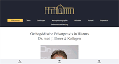 Desktop Screenshot of ebner-worms.de